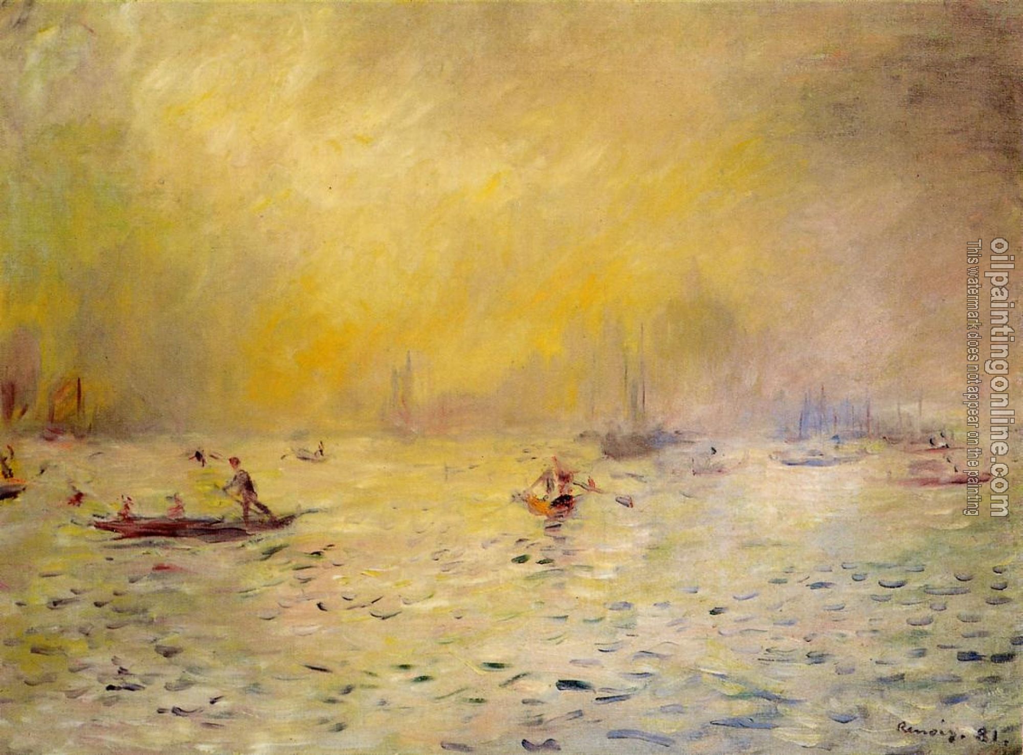 Renoir, Pierre Auguste - View of Venice, Fog
